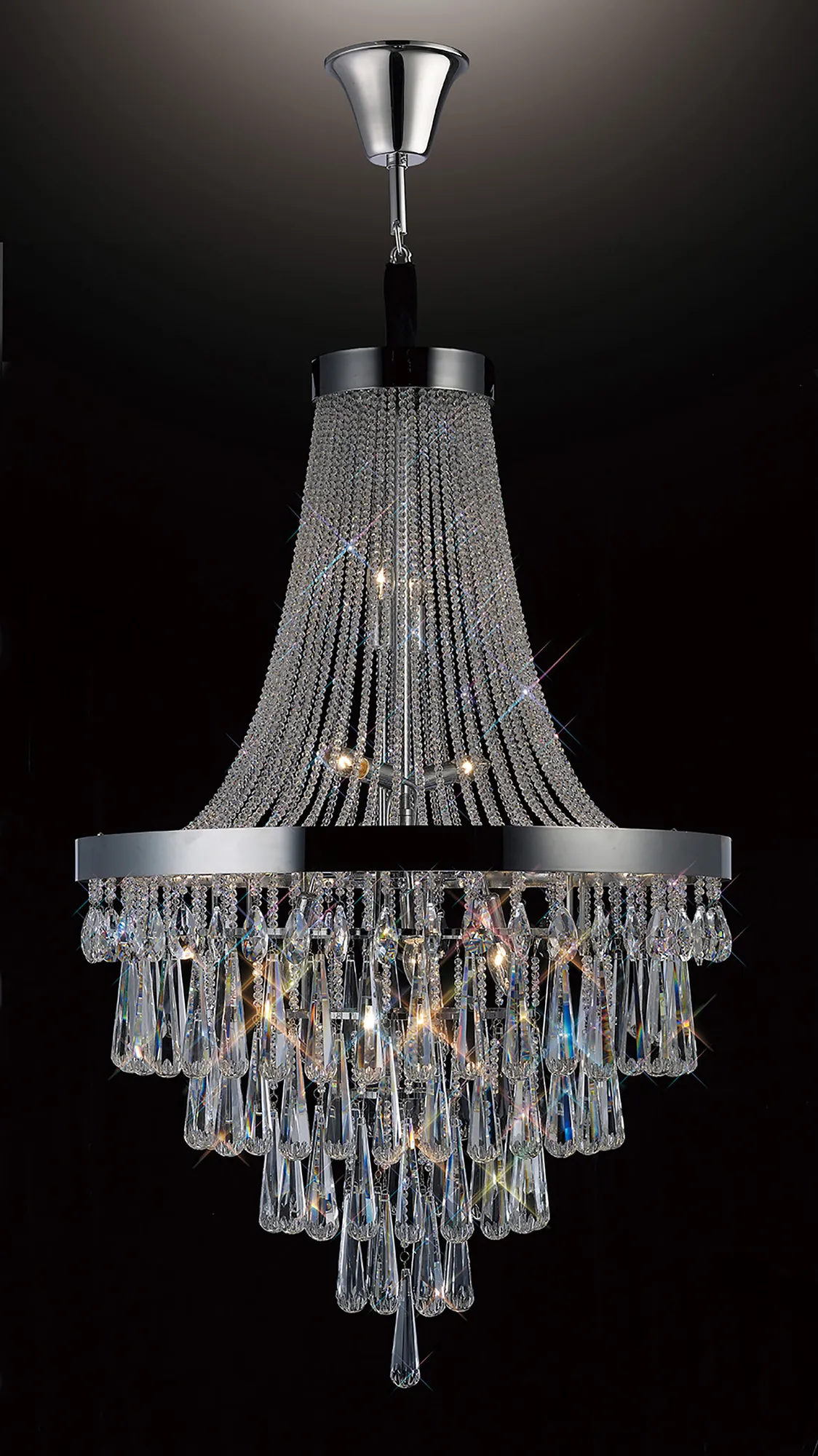 IL31431  Sophia Crystal Chandelier 17 Light (31.5kg) Polished Chrome